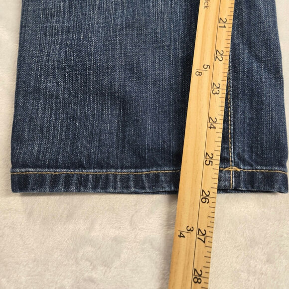 BKE Denim Buckle Star Womens 31 Blue Distressed Low Rise Crop Jeans USA (32x26) - Picture 7 of 10